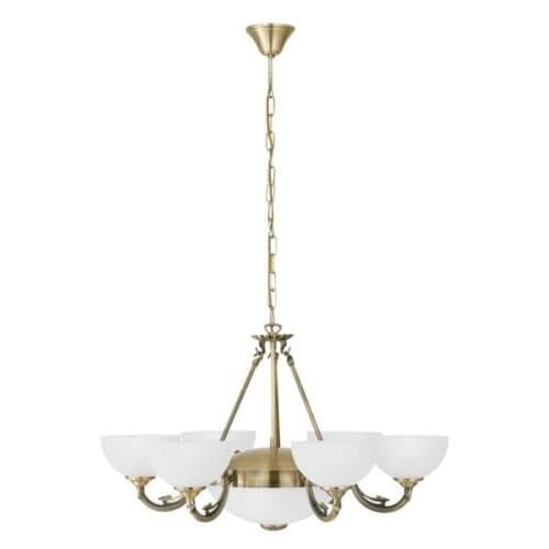 Lustră EGLO Savoy brun, 6xE14 și 2xE27, pentru living și dining