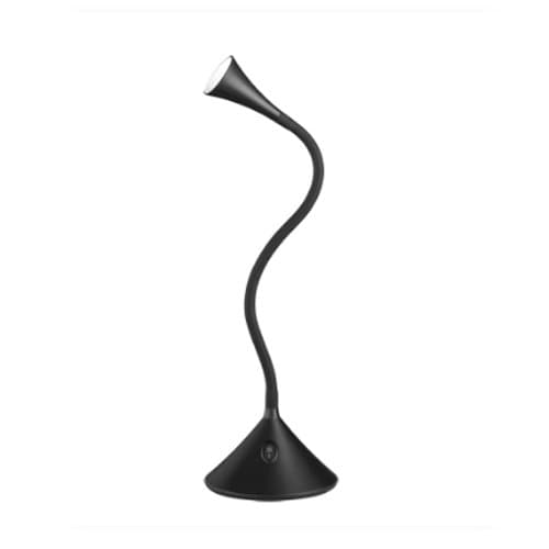 Veioză/aplică LED TRIO Viper, neagră, 3W, 300 lm, 3000K