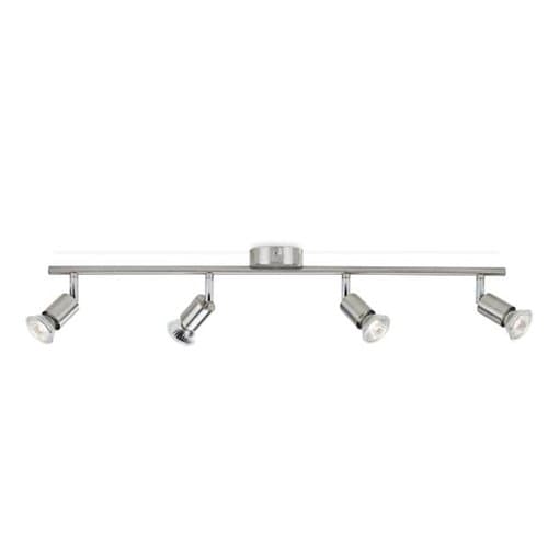 Spot PHILIPS Limbali, GU10, nichel, IP20, 4 surse