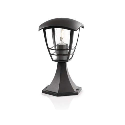 Lampă de exterior Philips Creek, neagră, E27, IP44