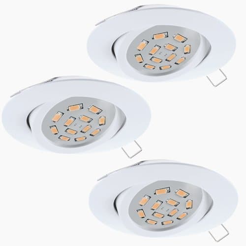 Spot LED EGLO Tedo, set 3x5W GU10, alb, lumină caldă 3000K