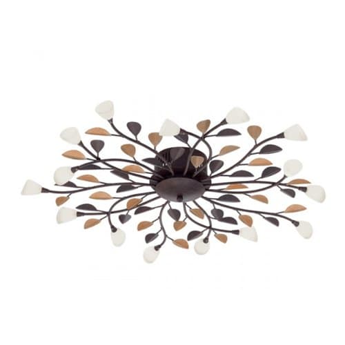 Plafonieră EGLO Campania, bronz antic, 15x10W G4