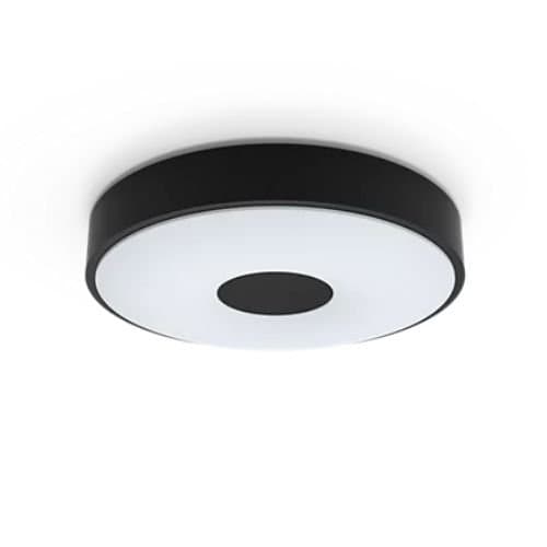 Plafonieră LED Philips Coiner 24W, 2700 lm, 2700K, neagră