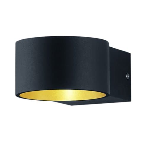 Aplica LED TRIO Lacapo, 4,3W, 430 lm, 3000K, negru mat