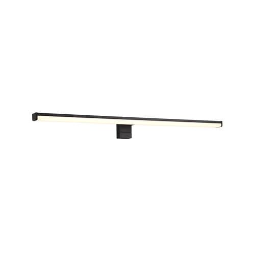 Aplica LED TRIO Lino, neagră mată, 11,5W, 1200 lm, IP44, 3000K