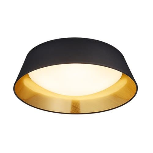 Plafonieră LED TRIO Ponts, 18W, 3000K, neagră