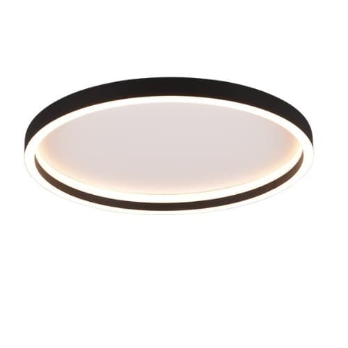 Plafonieră LED TRIO Rotonda, 20W, 2600 lm, 3000K, negru mat