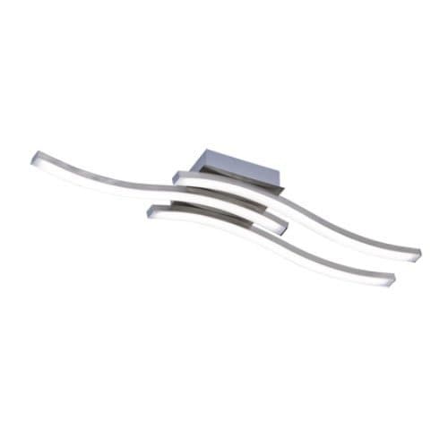 Plafonieră LED TRIO Route, 3x5W, 1500 lm, 3000K, nichel mat