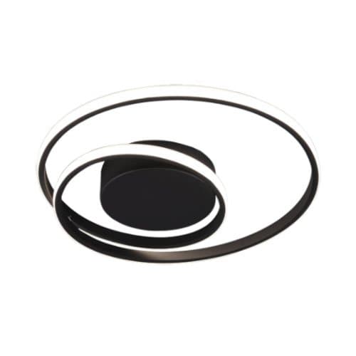 Plafonieră LED TRIO Zibal, 22W, 2200 lm, 3000K, negru mat