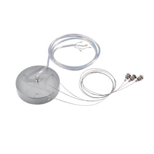 Kit de suspendare SLV Medo, 5 fire, gri, 1500 mm