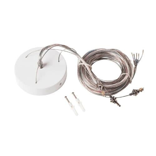 Kit de suspendare SLV Medo, alb, 5000 mm