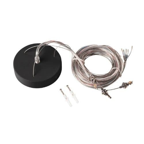 Kit de suspendare SLV Medo, negru, 5000 mm