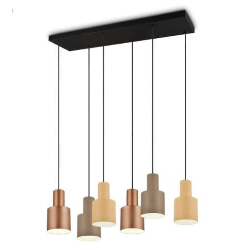 Corp suspendat TRIO Agudo, multicolor, 6xE27, până la 40W
