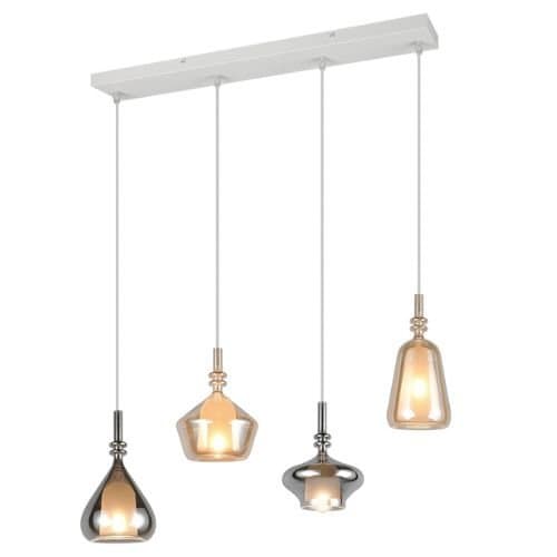 Corp suspendat TRIO Aldea, alb mat, 4xE14