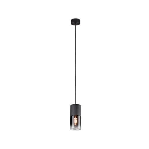 Corp suspendat TRIO Robin, fumuriu/negru mat, E27, max. 28W