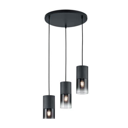 Corp suspendat Robin TRIO, 3xE27, fumuriu/negru mat