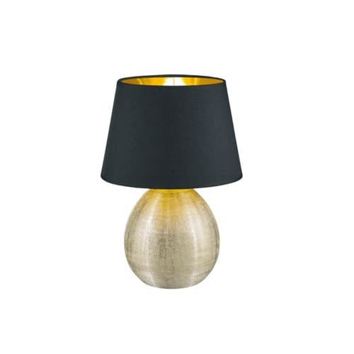Veioză TRIO Luxor, aur/negru, E27, max. 60 W