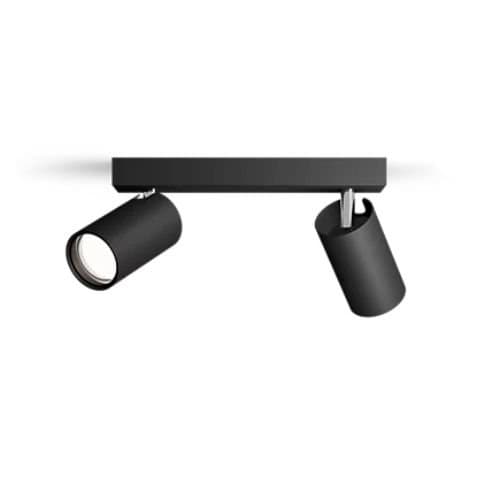 Spot Philips Idris GU10, negru, IP44, pentru iluminat rezidențial