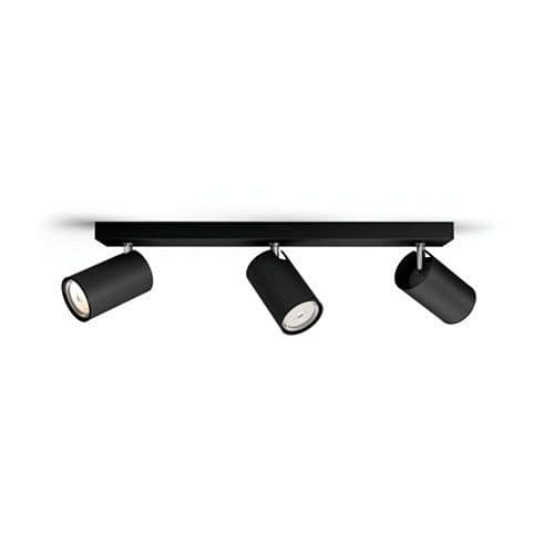 Spot Philips Kosipo, GU10, negru, pentru iluminat interior