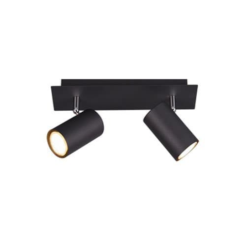 Spot Marley TRIO, negru mat, 2xGU10, pentru iluminat direcționat