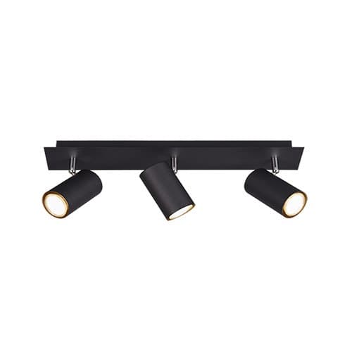 Spot TRIO Marley, 3xGU10, negru mat, pentru iluminat interior