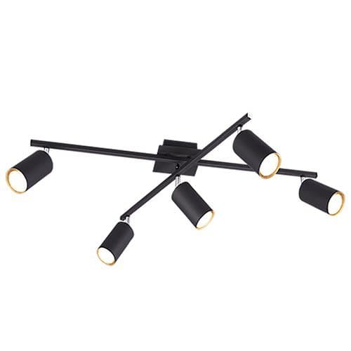 Spot Marley TRIO, 5xGU10, negru mat