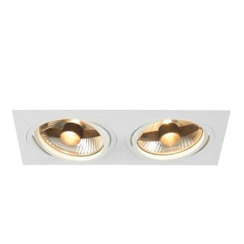 Spot încastrat SLV New Tria, alb, 2xGU10, pentru iluminare direcționată