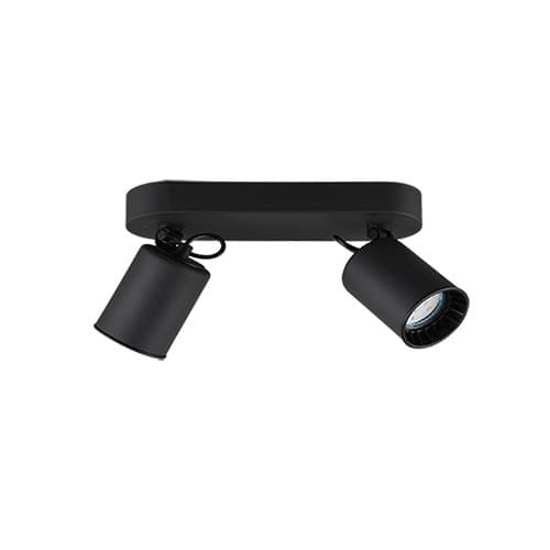 Spot TRIO Pago, GU10, negru mat, 2 surse de lumină