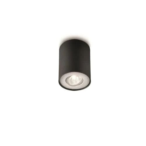 Spot PHILIPS GU10, negru, IP20, pentru iluminat rezidențial