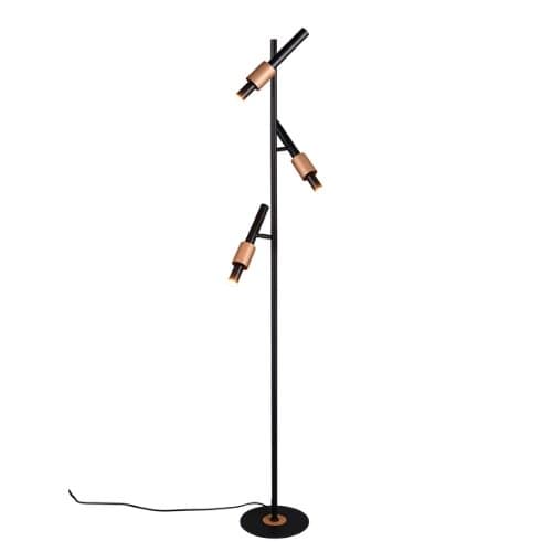 Lampadar TRIO Ikaris, negru, lumină reglabilă 2300-4000K
