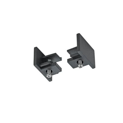 Set 2 capace de capăt TRIO Duoline, negru mat