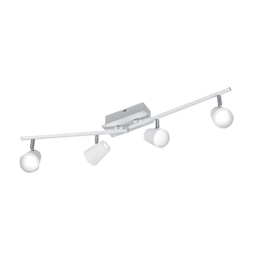 Spot LED TRIO Narcos, alb, 4x6W, 3000K, 550 lm