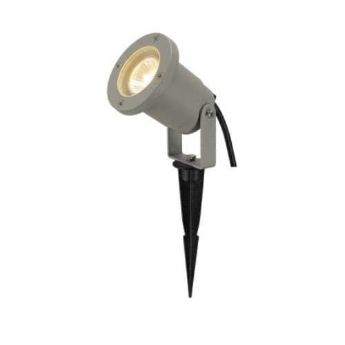 Spot de exterior SLV Nautilus Spike, GU10, gri, IP55