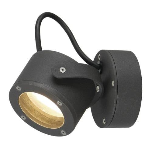 Aplica exterior SLV Sitra 360 WL, antracit, IP44, GX53 max. 9W
