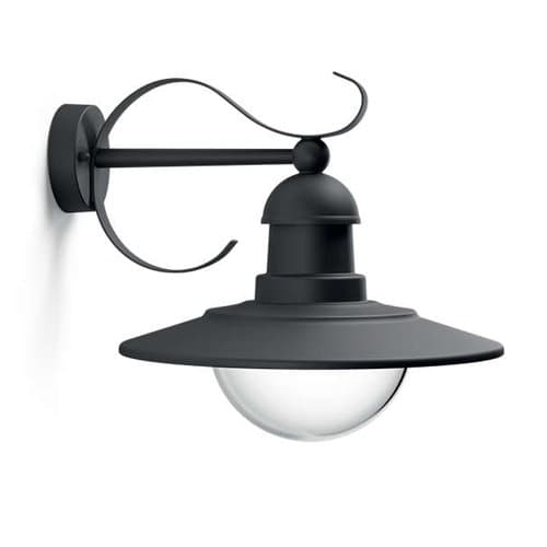 Aplica jos Philips Topiary, neagră, E27, max. 60W