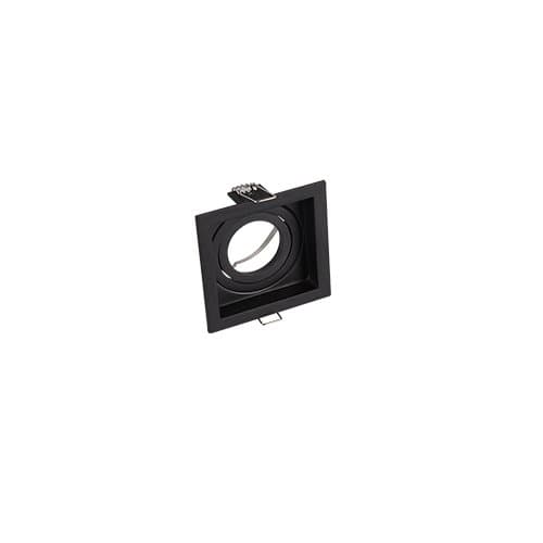 Spot TRIO Kenai GU10, pătrat, negru mat, pentru iluminat interior