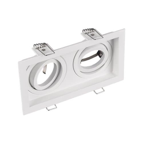 Spot TRIO Kenai, alb mat, 2xGU10, 2x15W