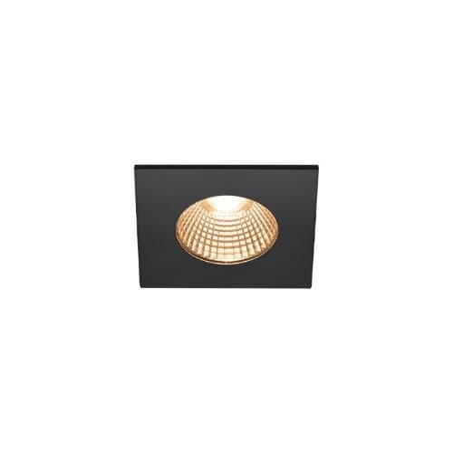 Spot LED SLV Patta I pătrat, negru, 7,3W, lumină caldă reglabilă