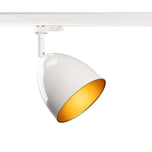 Spot pe șină SLV Para Cone 14, alb/auriu, GU10 max. 25W