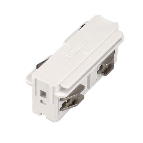 Conector lung pentru șină Eutrac SLV, alb