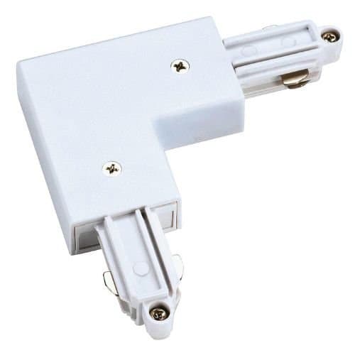 Conector colț interior pentru șină 1 circuit, alb, SLV