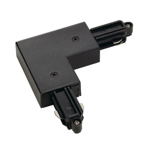 Conector colț interior pentru șină 1 circuit SLV, negru