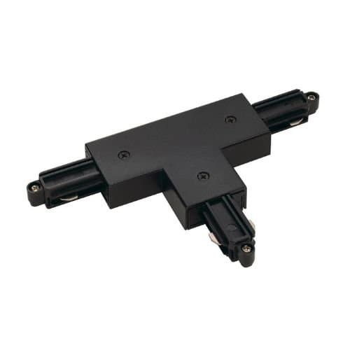 Conector T dreapta SLV pentru șină 1 circuit, negru