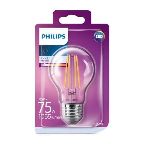 Bec LED Philips Classic Filament A60, 4000K, 1055 lm, E27