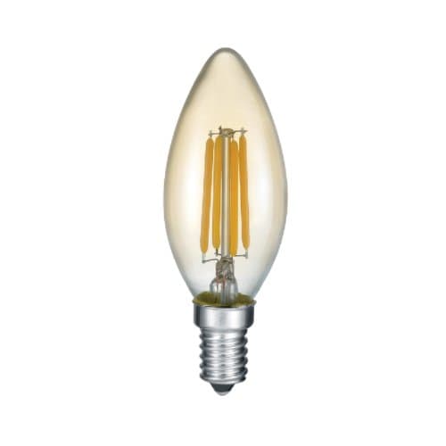BEL 989-479 LED Filament B35 Gold 4 27W 2700K 280lm E14