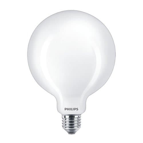 Bec LED decorativ Philips Globe G120, 7W, 2700K, lumină caldă