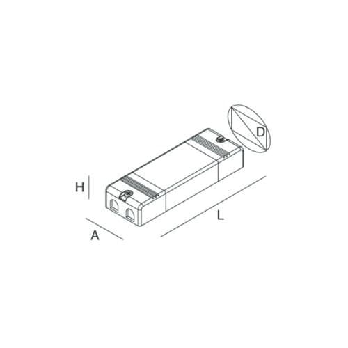 Alimentator NOVALUX Halos 105.7W, IP20, pentru iluminat rezidențial