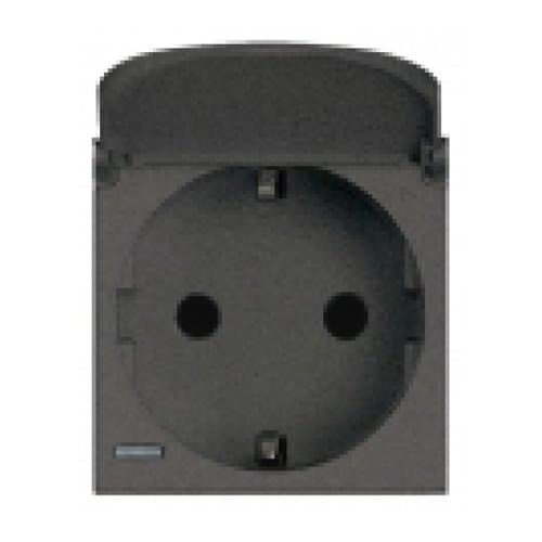 Priză Schuko LEGRAND Axolute, 2P+E, neagră, 16A
