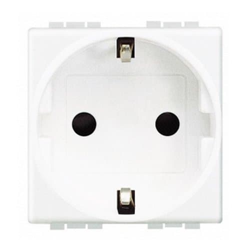 Priză Schuko LEGRAND Living Light, alb, 2P+T, 10A