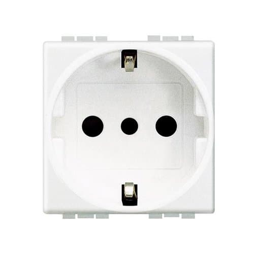 Priză Schuko LEGRAND Living Light, alb, 10 A, 250 V